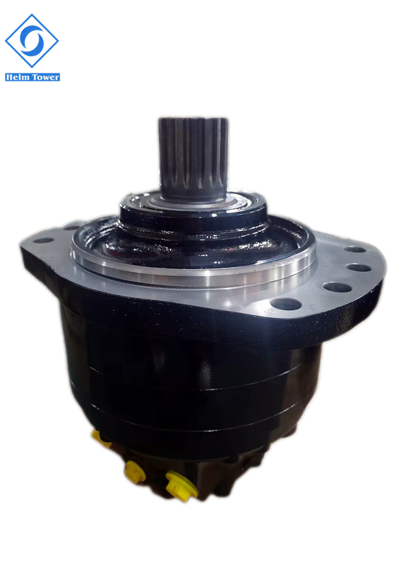 Nero 0-150 R/min Motore idraulico della serie Poclain MS con controllo della velocità